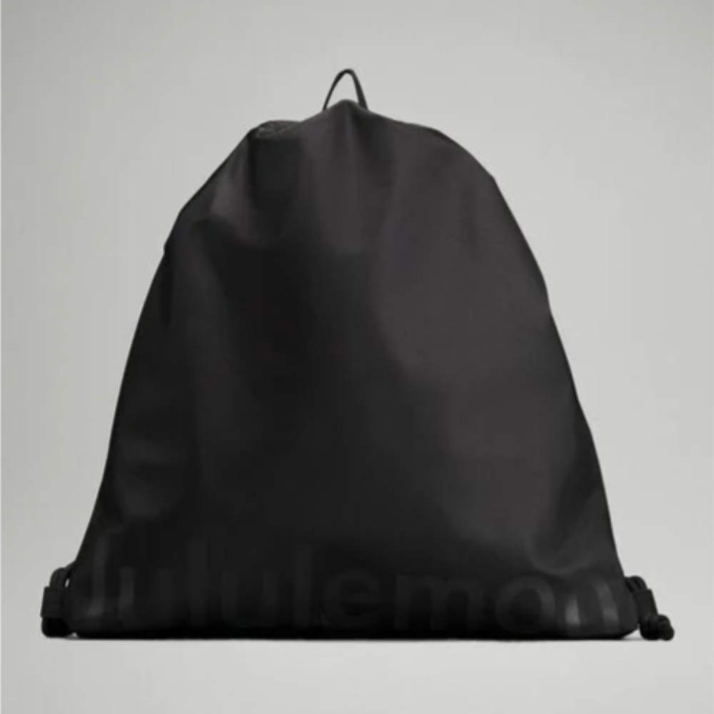 lululemon athletica Black Drawstring Bag